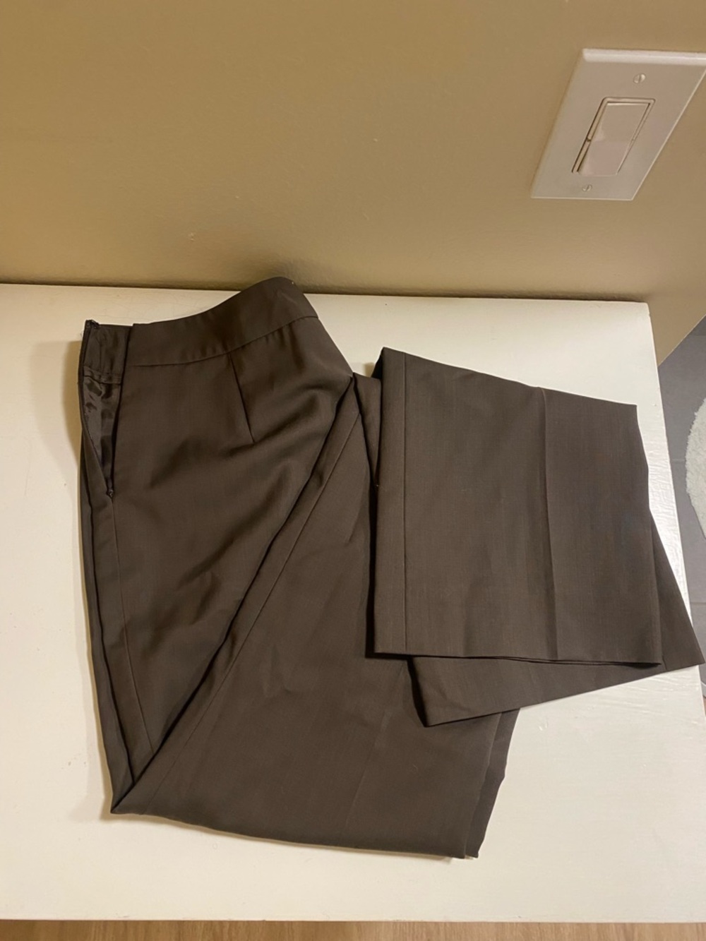 Vintage Carlisle Wool Brown Dress Pants